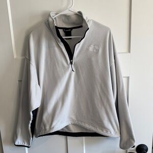 The North Face Light Gray Fleece Pullover